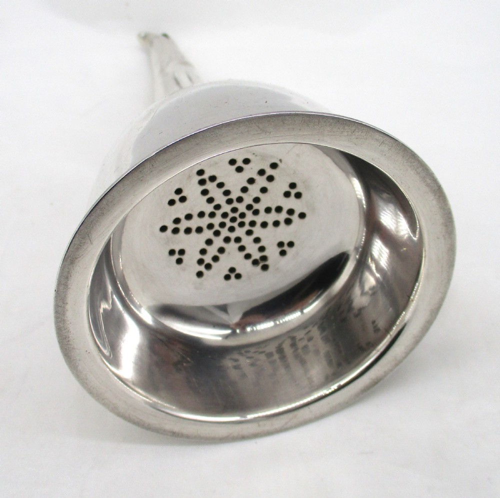 Late 19th Century Silver Plated Wine Funnel by William Hutton View IV