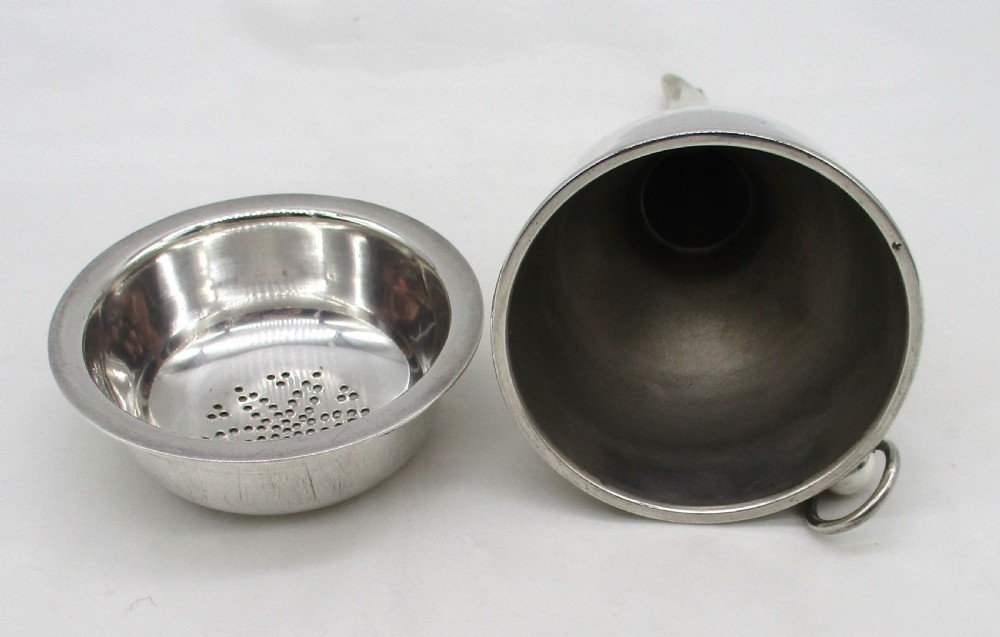 Late 19th Century Silver Plated Wine Funnel by William Hutton View V