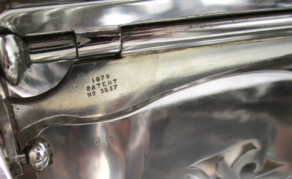Fine Silver Plated Biscuit Box by Roberts & Belk 1879 View XIII