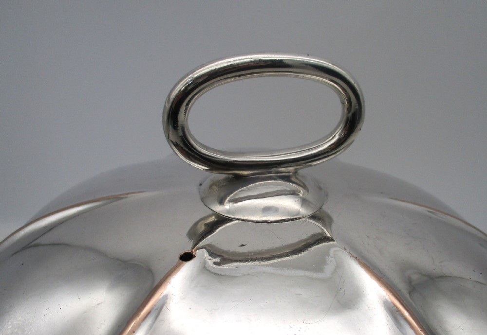 Large Domed Old Sheffield Plated Serving Tureen - Earl of Coventry View VI