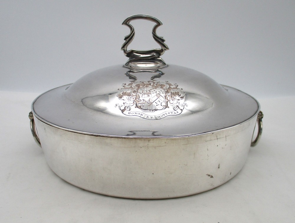 Good 18th Century Old Sheffield Plate Souffle Dish