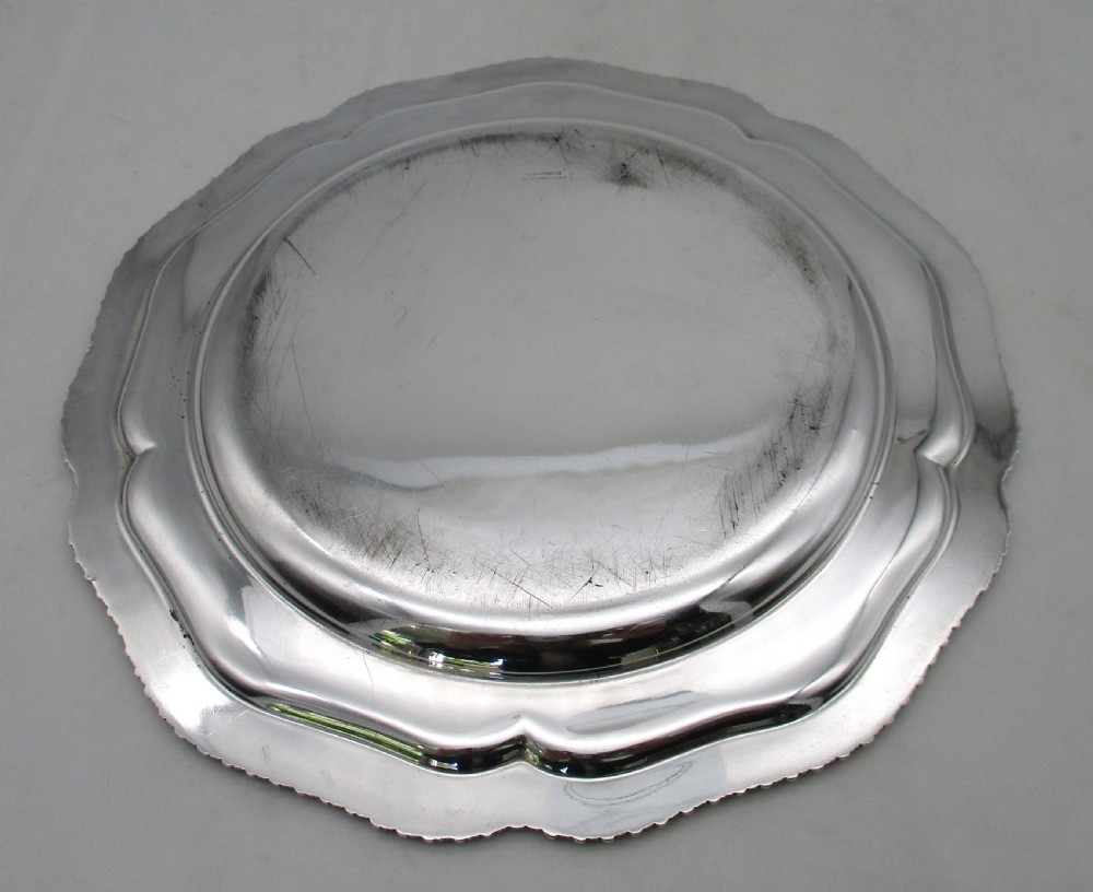 Rare Set of 12 Old Sheffield Plated Dinner Plates View IX