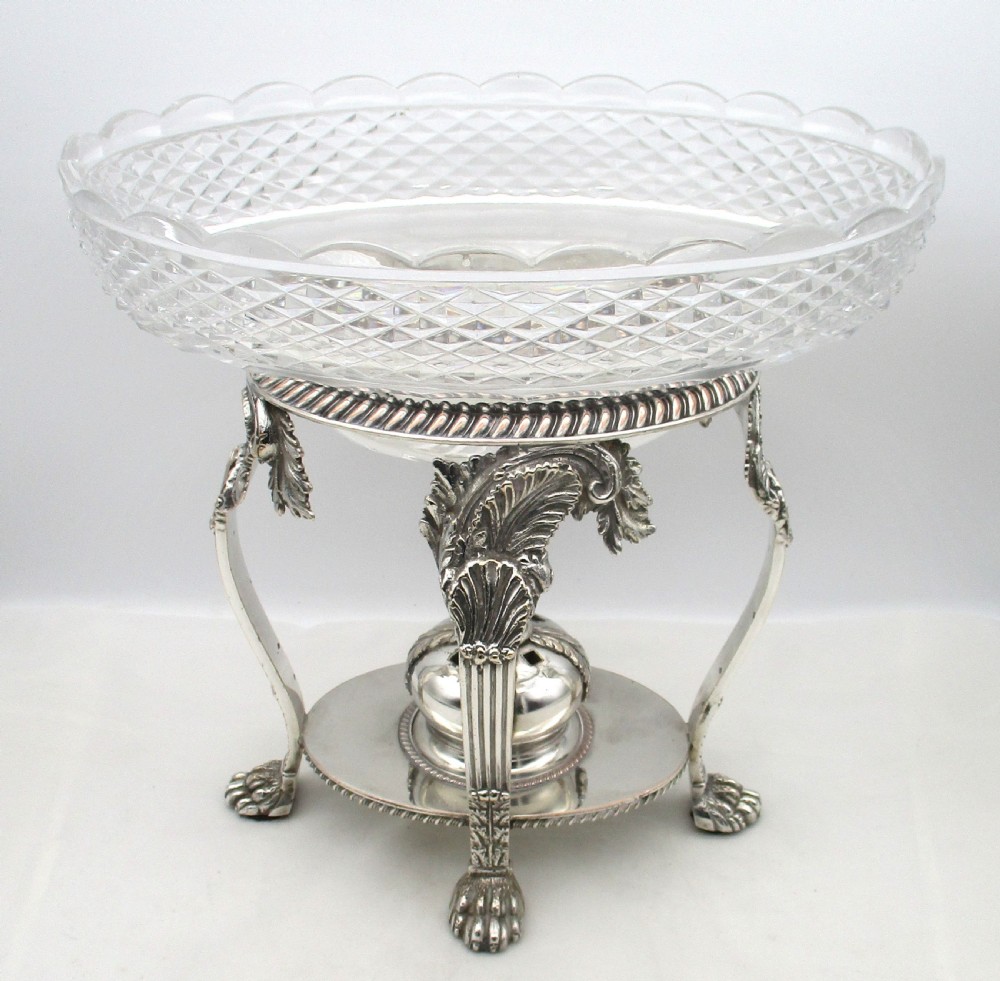 Large Impressive Old Sheffield Plated Table Centrepiece Epergne