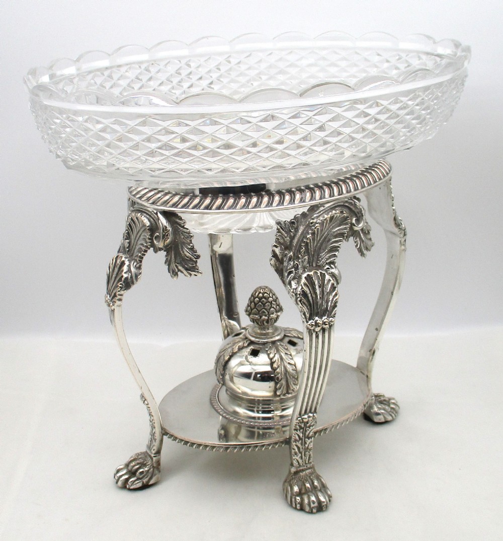 Large Impressive Old Sheffield Plated Table Centrepiece Epergne View VI