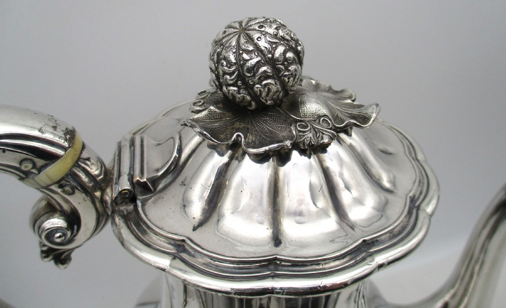 Fine Old Sheffield Plated 3 Piece Coffee Set by Waterhouse c1830 View IV