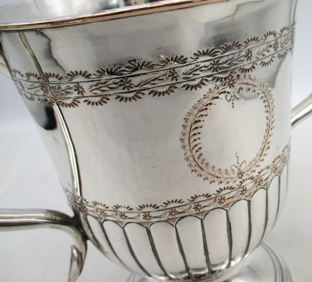Good Large Old Sheffield Plated Loving Cup View VII