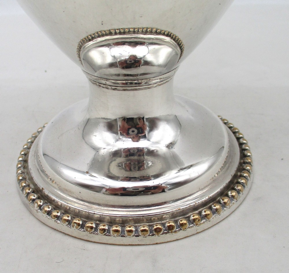 Tall 18th Century Old Sheffield Plated Coffee Pot View VI