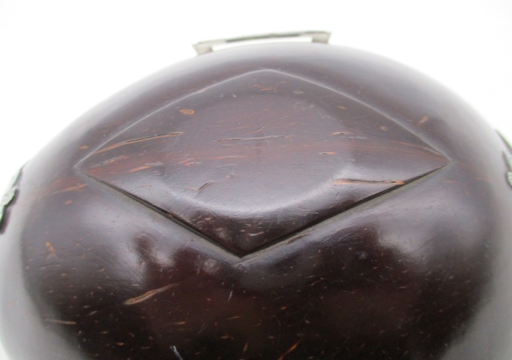 Rare 18th Century Coconut Bowl with Old Sheffield Plate Mounts View VIII
