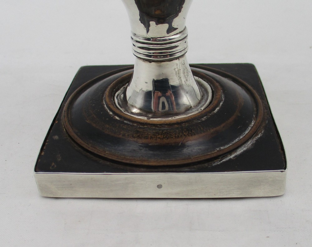 Rare 18th Century Coconut Wine Goblet with Old Sheffield Plate Mounts View V