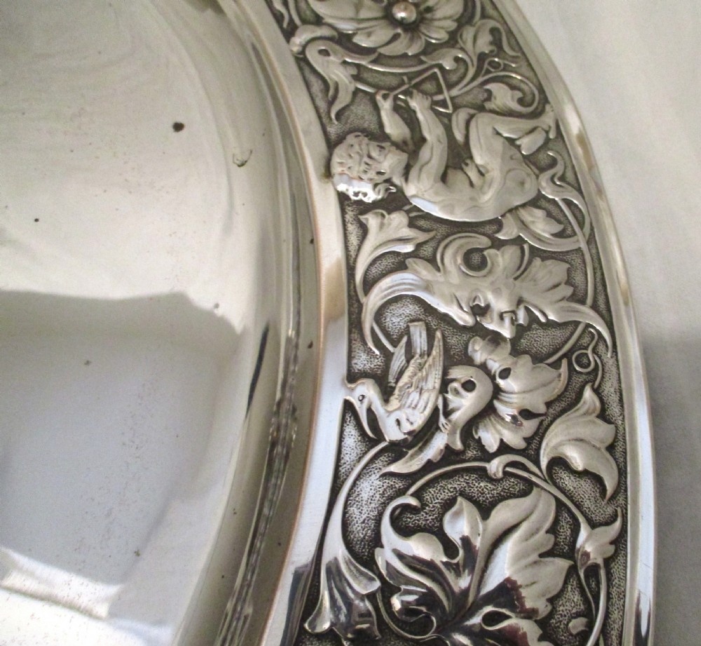 Very Large Silver Plated Wall Hanging Charger 20