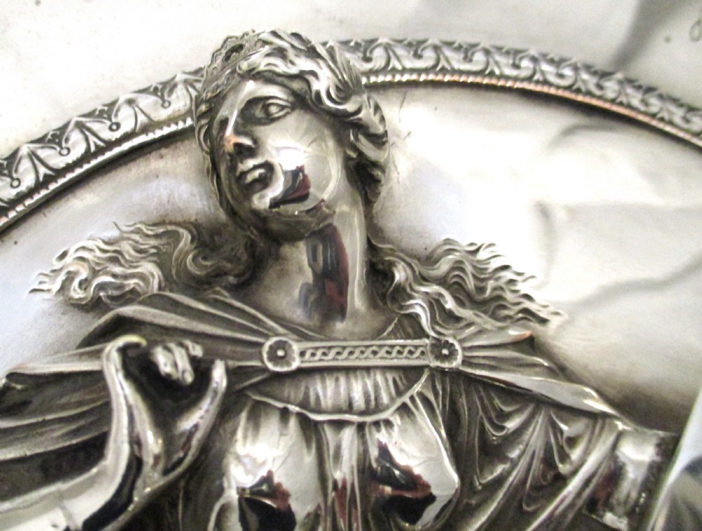 Very Large Silver Plated Wall Hanging Charger 20