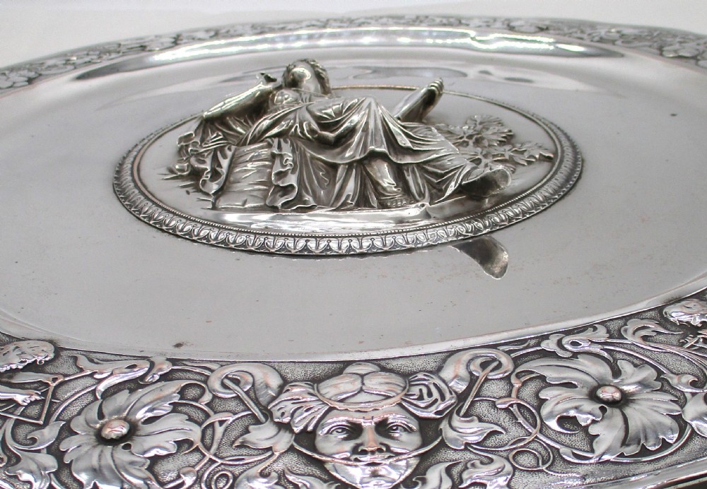 Very Large Silver Plated Wall Hanging Charger 20