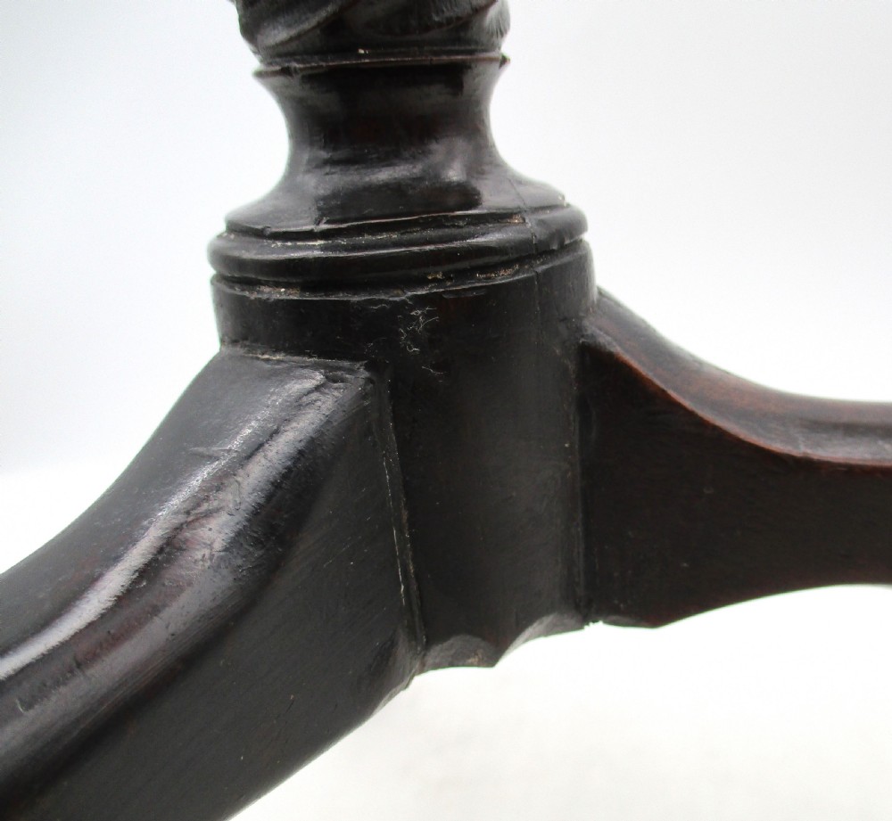 Fine Rotating Georgian Mahogany Treen Fire Side Stand / Fire Cat View VI
