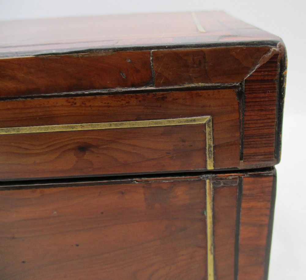 Fine Large Georgian Yew Wood Tea Caddy View VII