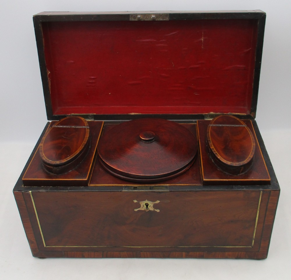Fine Large Georgian Yew Wood Tea Caddy View VIII
