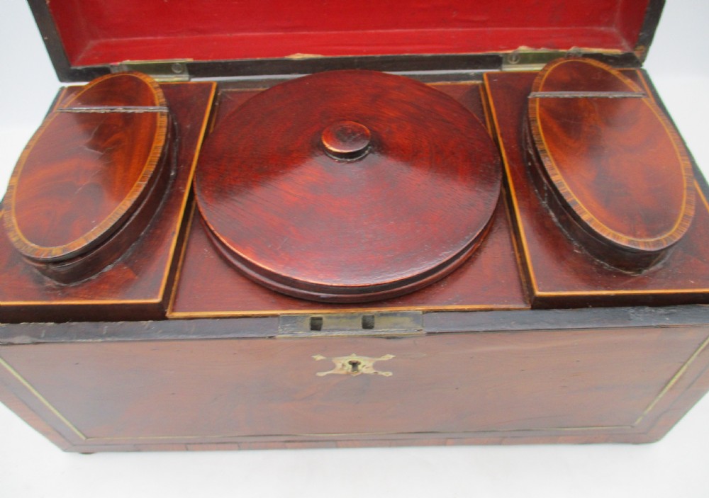 Fine Large Georgian Yew Wood Tea Caddy View IX