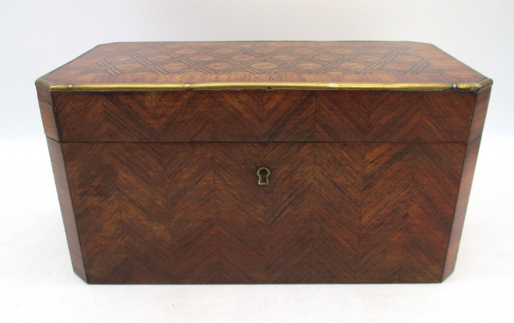 Louis Philippe French Kingwood Tea Caddy c1840 View II
