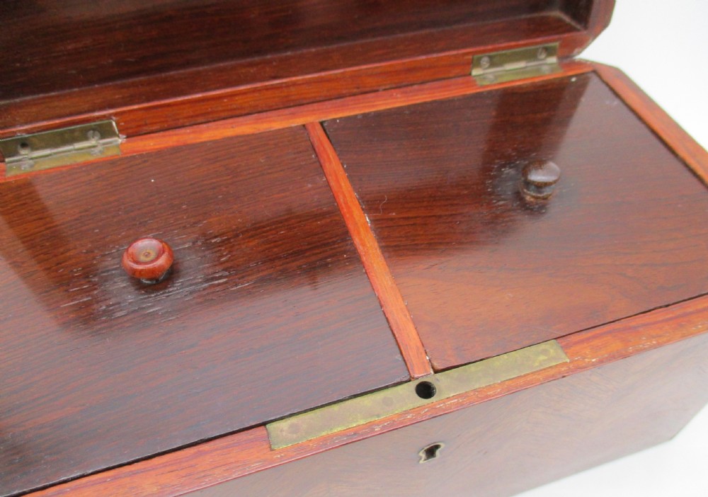 Louis Philippe French Kingwood Tea Caddy c1840 View VI