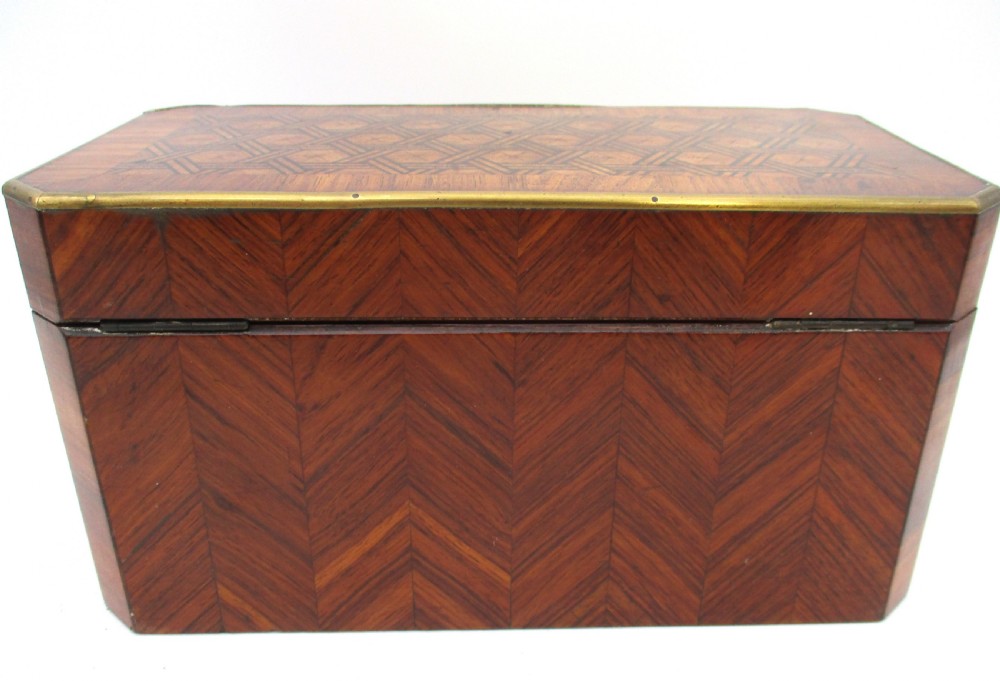 Louis Philippe French Kingwood Tea Caddy c1840 View VIII