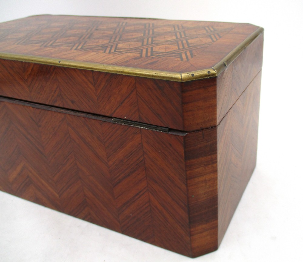 Louis Philippe French Kingwood Tea Caddy c1840 View IX