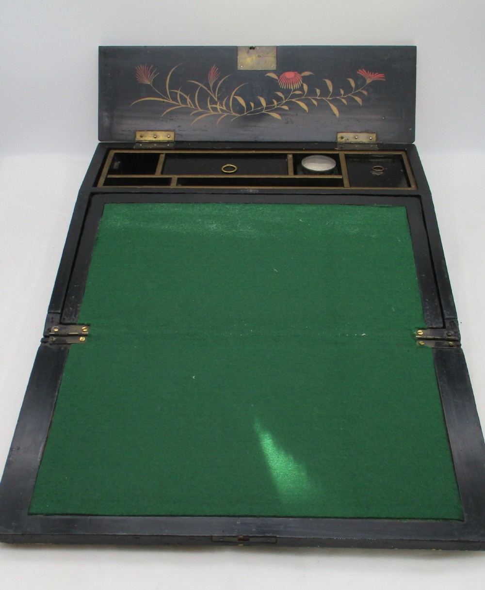Small Ladies Japanese Marquetry Writing Slope c1920 View VI