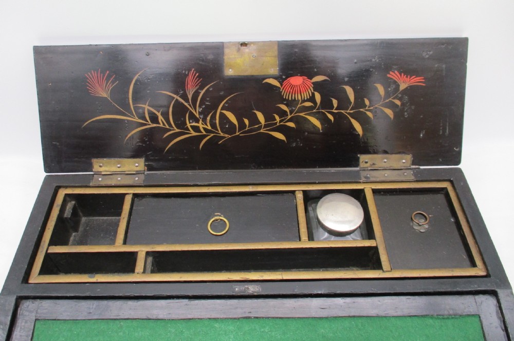 Small Ladies Japanese Marquetry Writing Slope c1920 View VII