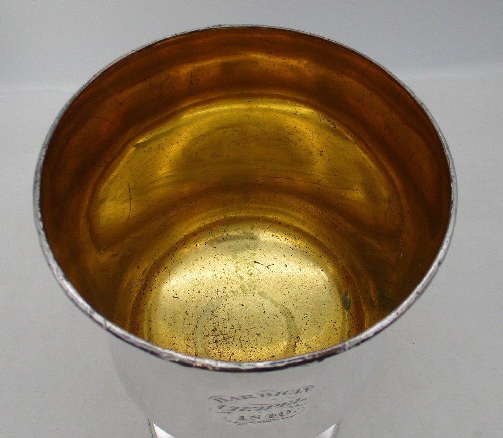 Large Old Sheffield Plated Communion Chalice 1840 View III