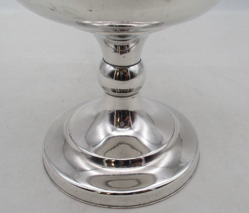 Large Old Sheffield Plated Communion Chalice 1840 View IV
