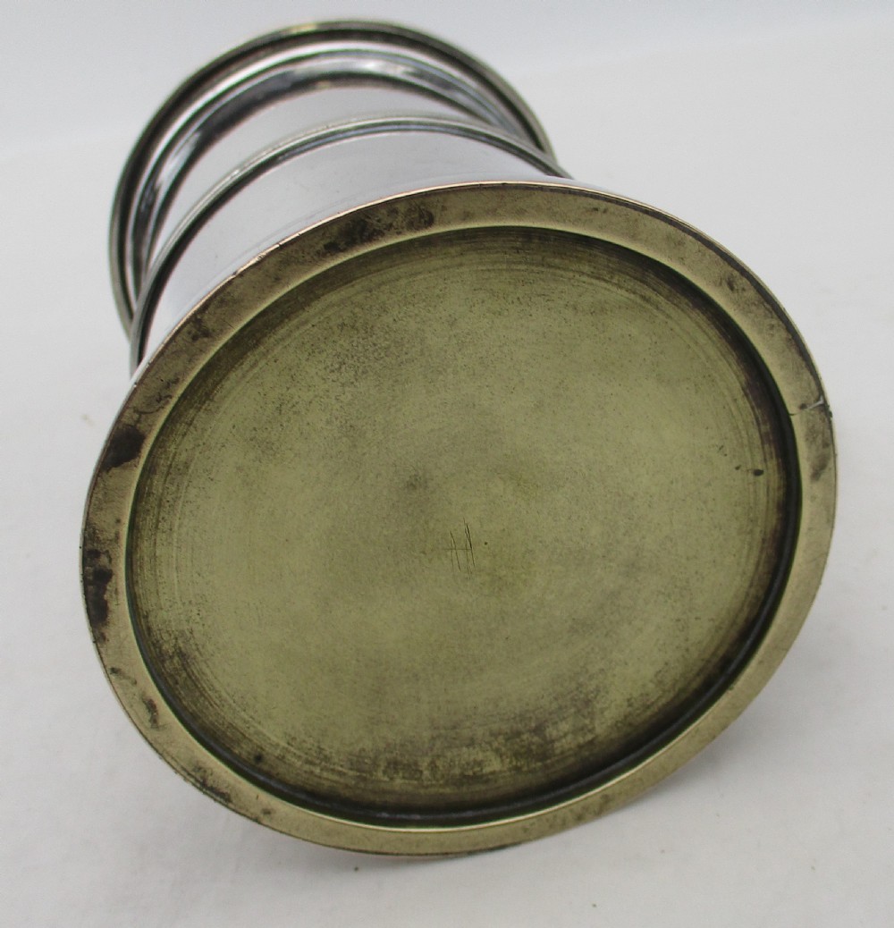 Rare Old Sheffield Plated Lidded 1/2 Pint Child's Tankard View IX