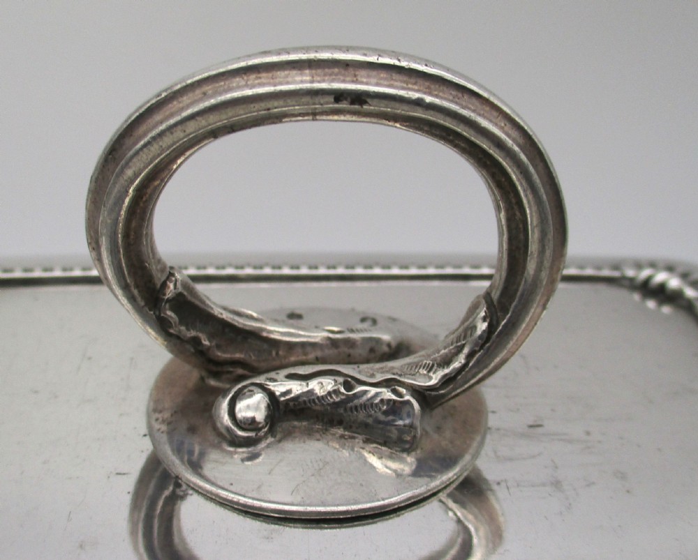 A Good Old Sheffield Plated Sauce Tureen with Scottish Silver Handle View IV