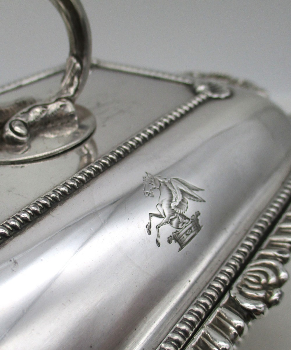 A Good Old Sheffield Plated Sauce Tureen with Scottish Silver Handle View VII