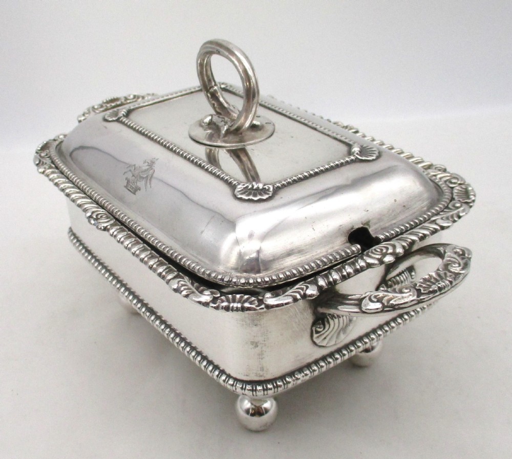 A Good Old Sheffield Plated Sauce Tureen with Scottish Silver Handle View XI
