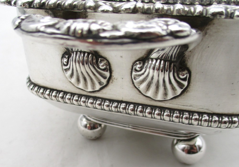 A Good Old Sheffield Plated Sauce Tureen with Scottish Silver Handle View XII