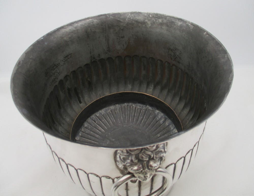 Fine Pair of Old Sheffield Plated Ice Buckets / Wine Coolers c1830 View VI