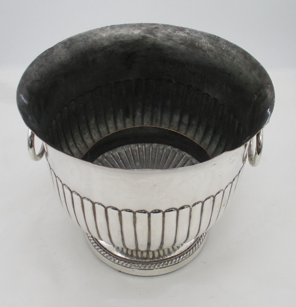 Fine Pair of Old Sheffield Plated Ice Buckets / Wine Coolers c1830 View VII