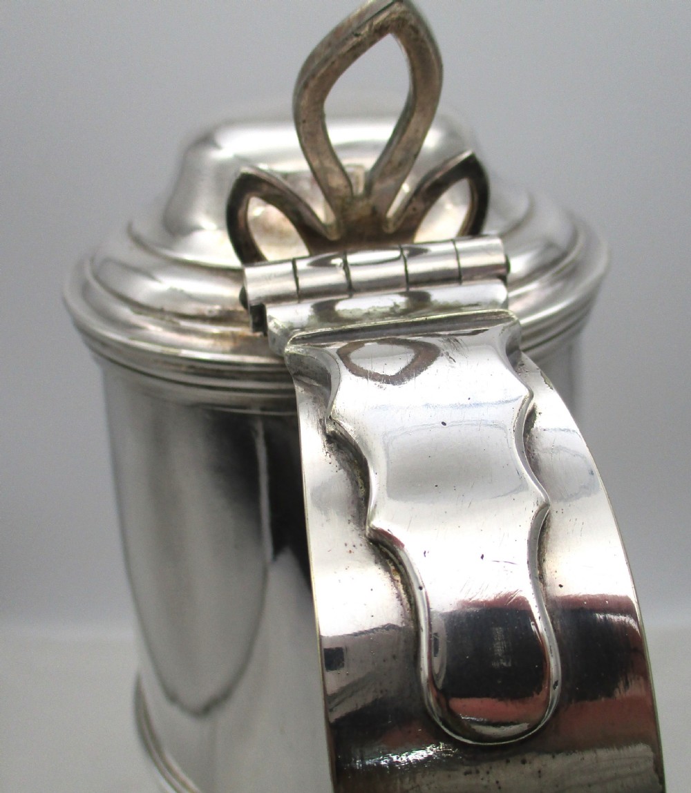 Fine Pair of 19th Century Silver Plated Communion Flagons View VI