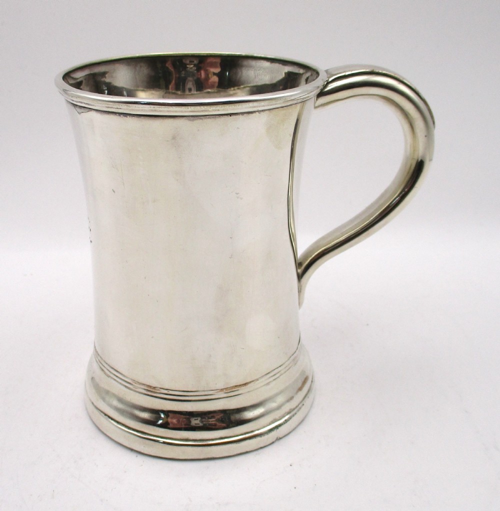 Half Pint Old Sheffield Plated Tankard c1830 View VII