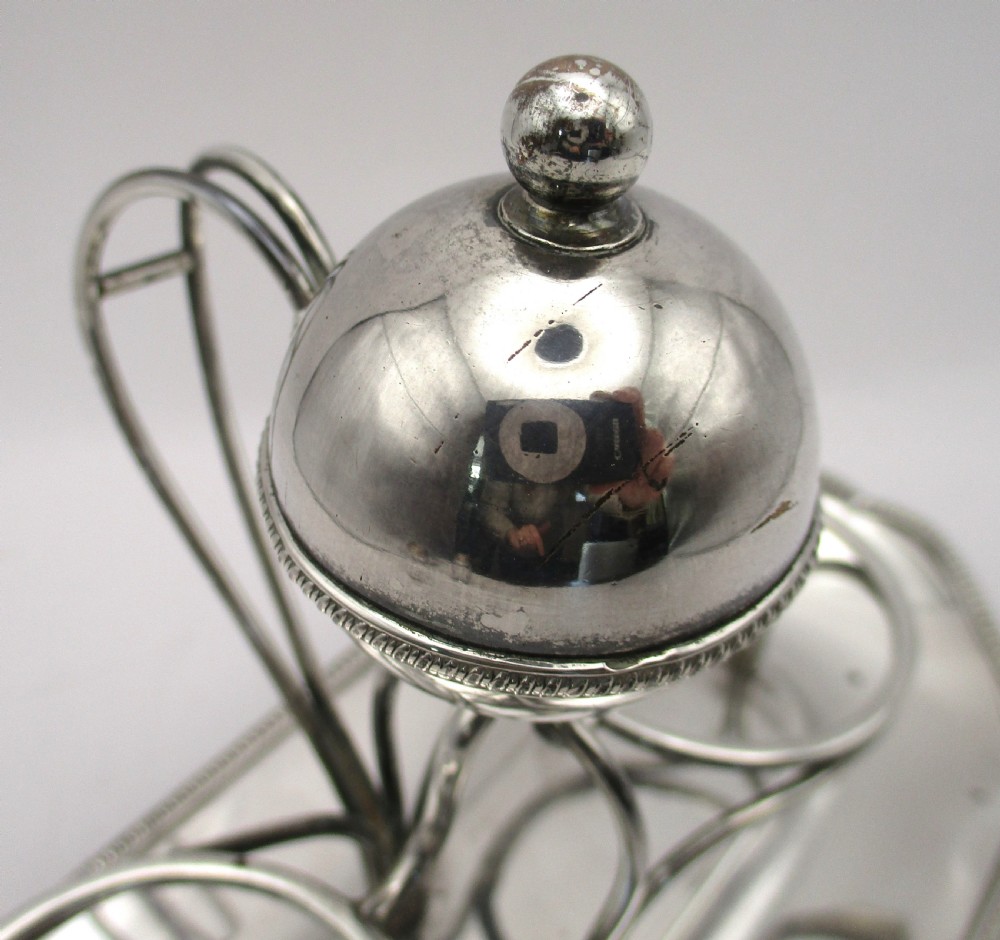 Rare Small 18th Century Old Sheffield Plated Ink Stand View IV