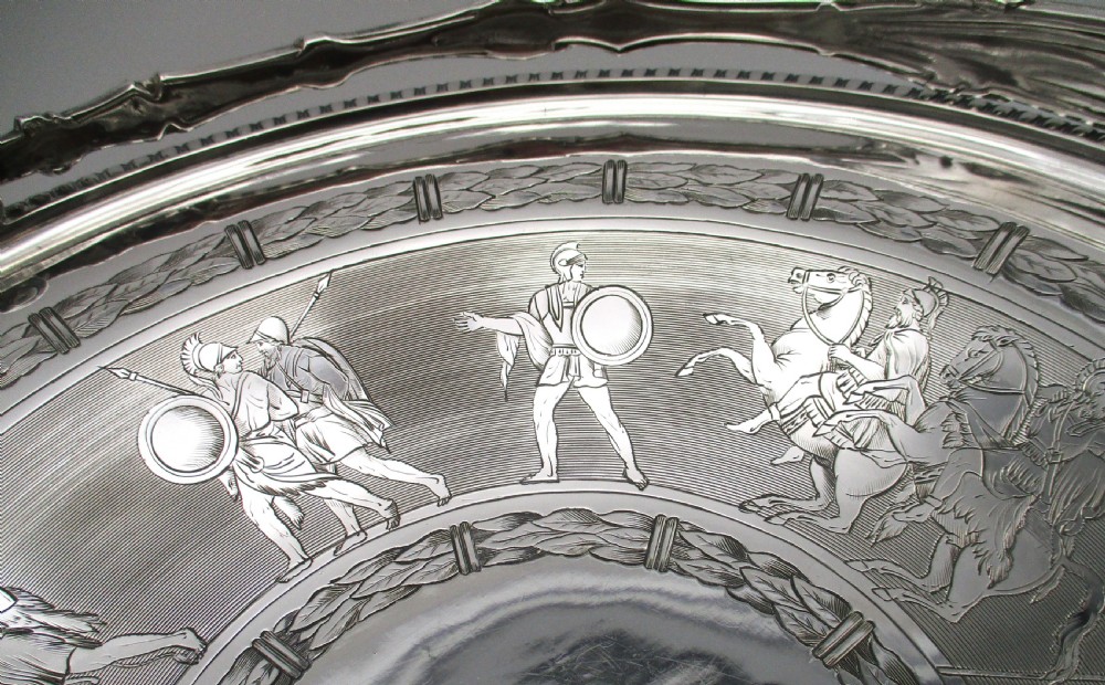 Fine Neo Classical Silver Plated Bread Basket by Roberts & Belk View IV