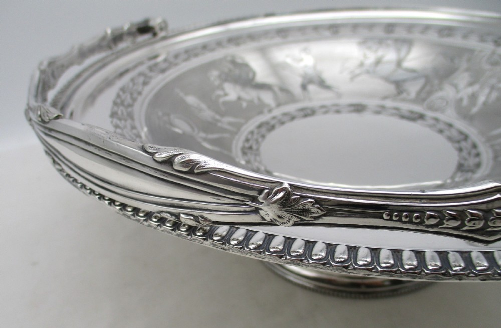 Fine Neo Classical Silver Plated Bread Basket by Roberts & Belk View VII