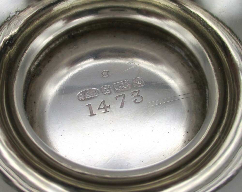 Fine Neo Classical Silver Plated Bread Basket by Roberts & Belk View IX
