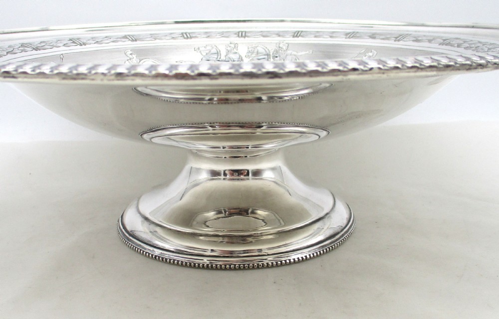 Fine Neo Classical Silver Plated Bread Basket by Roberts & Belk View X