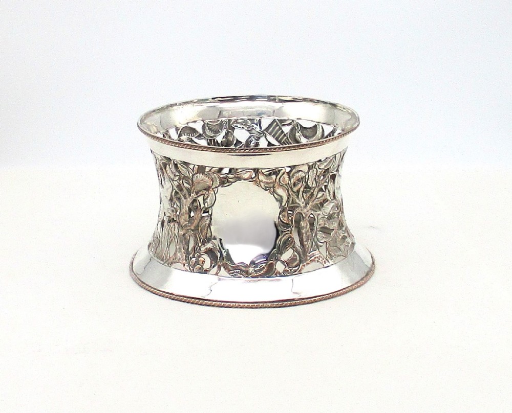 Rare 18th Century Old Sheffield Plated Dish Ring / Potato Ring