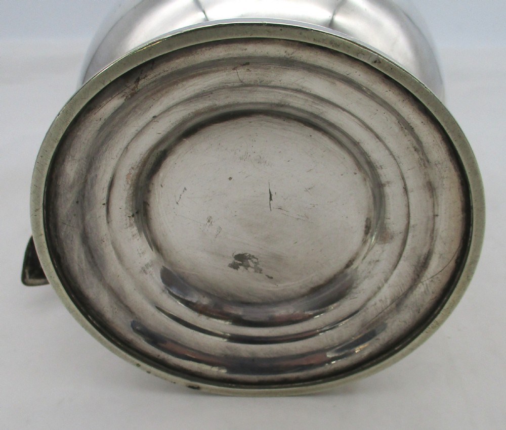 Large Old Sheffield Plated Tankard 1845 - Auld Lang Syne View VII