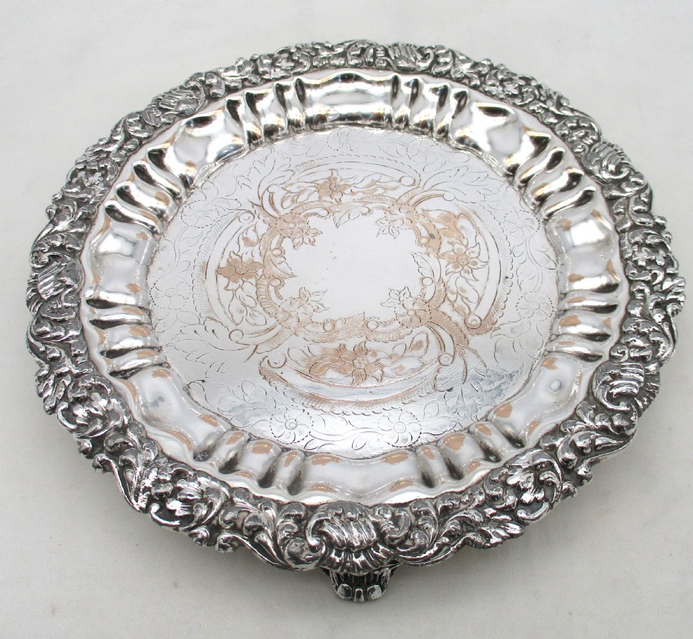 Fine Old Sheffield Plated Card Tray c1830 View II
