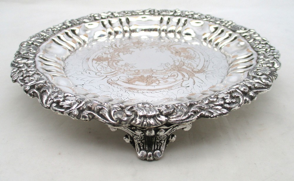 Fine Old Sheffield Plated Card Tray c1830 View III