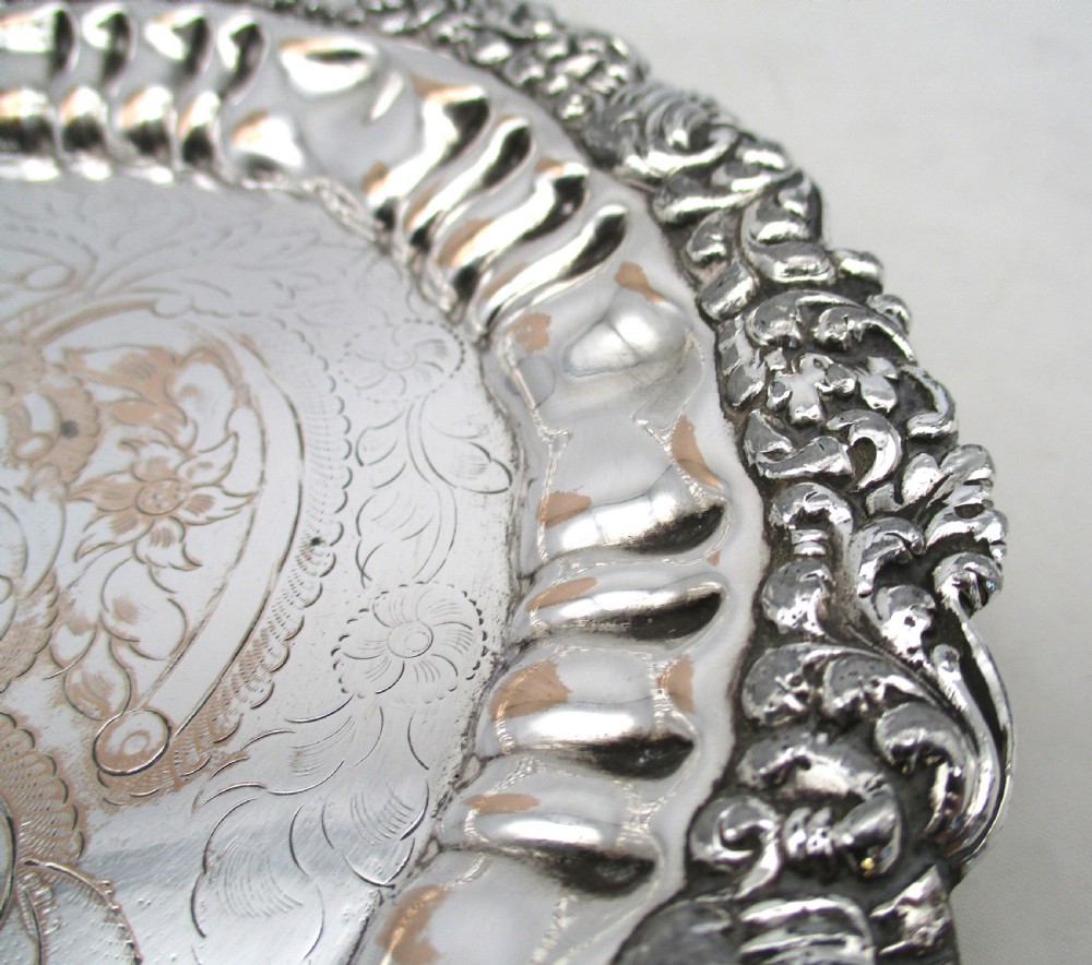 Fine Old Sheffield Plated Card Tray c1830 View IV