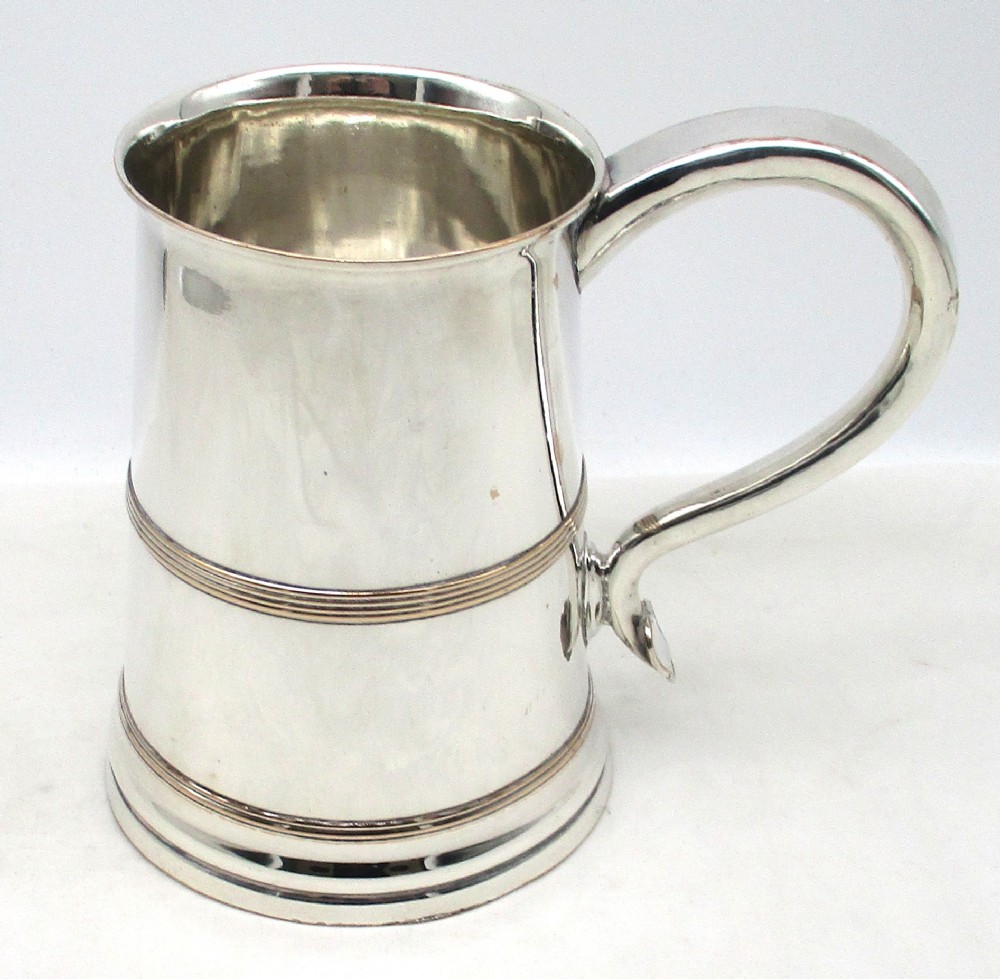 George III Old Sheffield Plated Quart Tankard