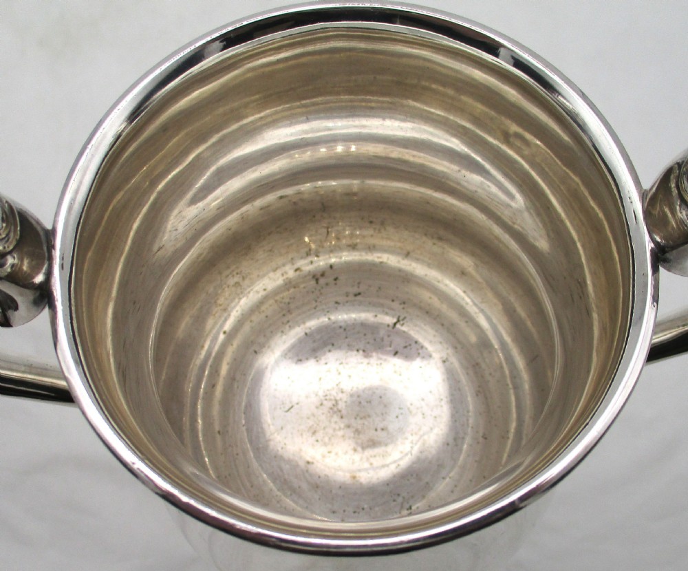 Rare Set of Mid 19th Century 4 Silver Plated Loving Cups View VII