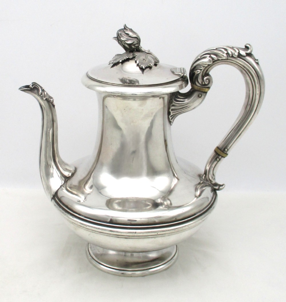 Old Sheffield Plated Coffee Pot by Roberts Smith c1830